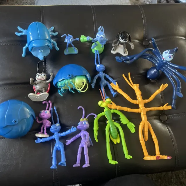 Disney Pixar  A Bug's Life Figures Collectible Toys Lot  PVC Plastic