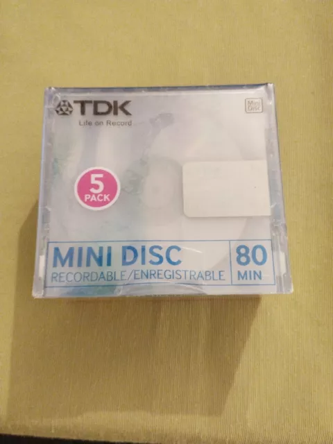 5er-Pack TDK MD MiniDisc 80 NEU und OVP