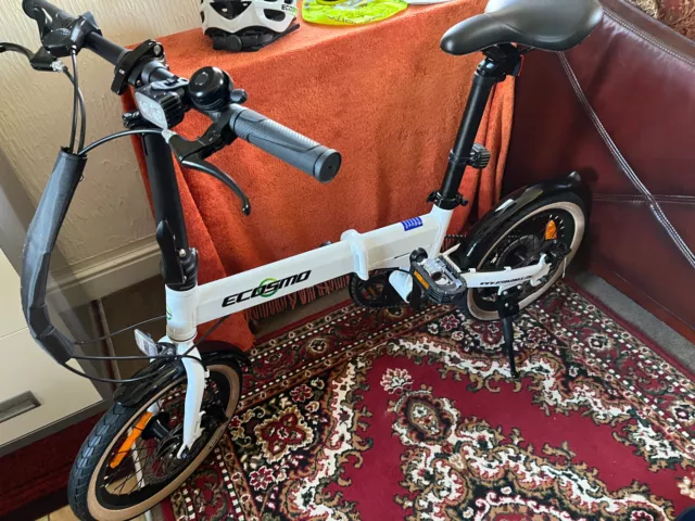ECOSMO 16AF01W 16 inch Lightweight Alloy Wheels Folding Bike White 175.00 PicClick UK