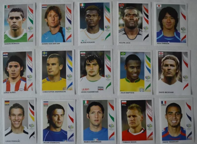 Panini WM Deutschland 2006  -   20  Sticker  aussuchen NEU