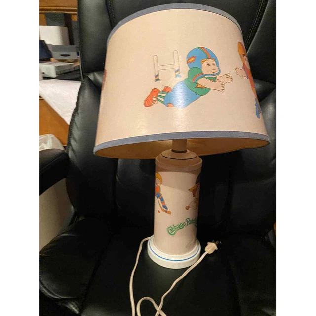 Cabbage Patch Kids Lamp Sports Baseball Football Soccer with Shade See Pics Cabbage Patch Kids Lamp Sports Baseball Football Soccer with Shade See Pics