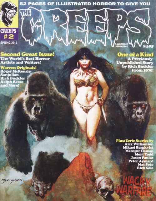 Creeps Magazine #2 Spring 2015 Warrant Publishing Creepy Eerie Horror VF/NM NEW!