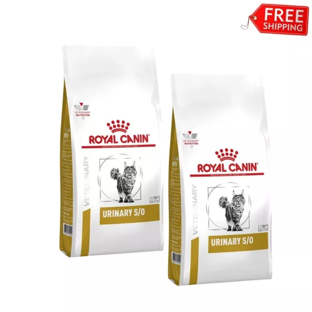 2 PACKS Royal Canin Vet Cat Urinary S/O 7kg x 2 = 14kg