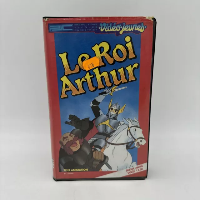 VHS - cassette video  - LE ROI ARTHUR - jaques canestrier - toei animation