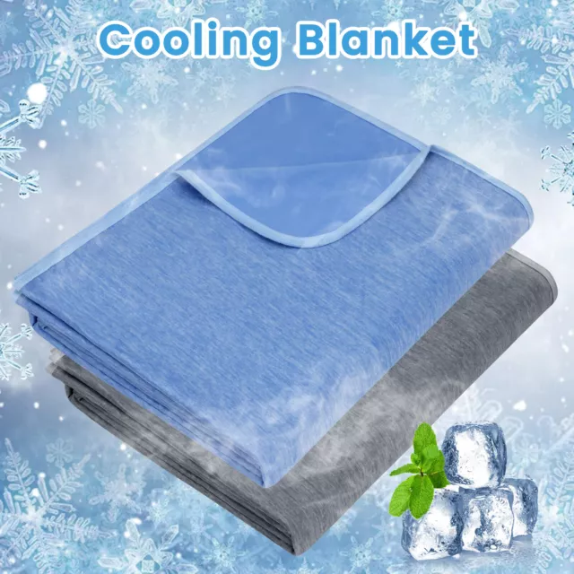 Cooling Summer Throw Blanket Ice Blanket Keep Cool Lightweight Comfort Soft