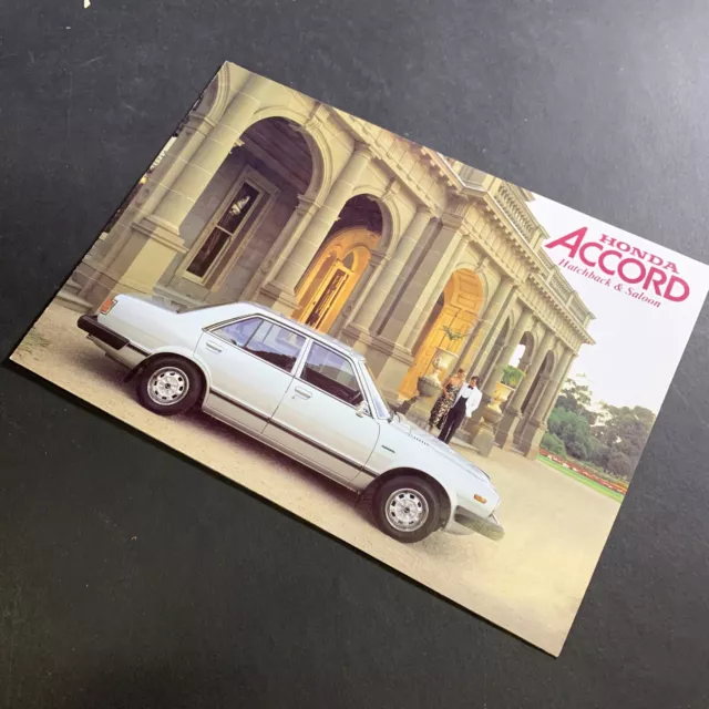 Vintage 1980 Honda Accord Hatch & Saloon Australian Dealership Sales Brochure