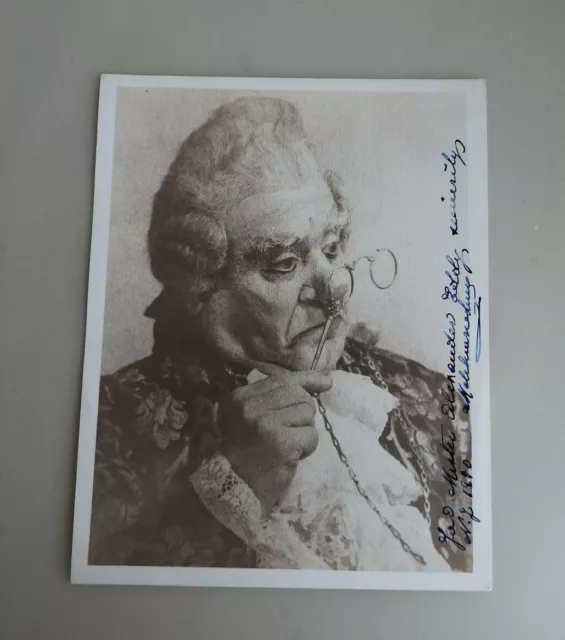 Szenenfoto Autogramm Oper Melchiorre Luise Opernsänger Bass 1950 (80566)