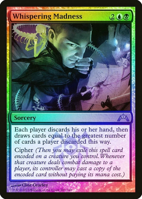 Whispering Madness 1x FOIL GTC MTG Gatecrash Rare MINT blue black