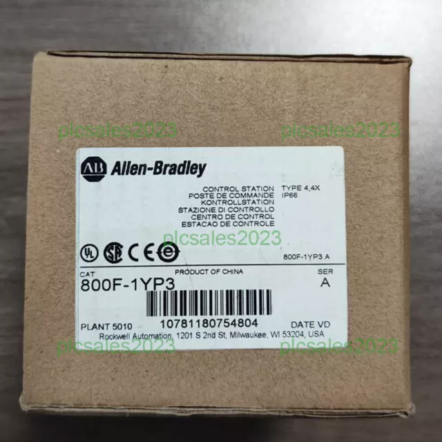 1PC Allen Bradley 800F-1YP3 Control Station  Head Twist Release 800F1YP3