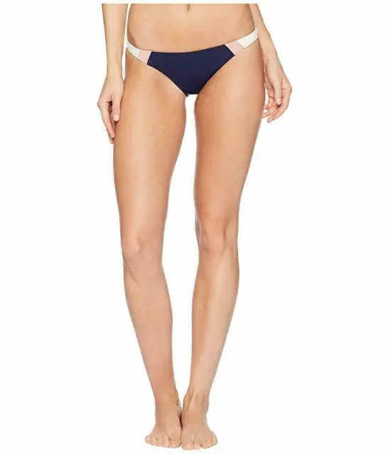 L Space Color Block Johnny Classic Bikini Bottom sz S Midnight