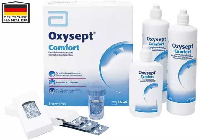 Oxysept Comfort B12 Economy Pack (2x 300ml +120ml)