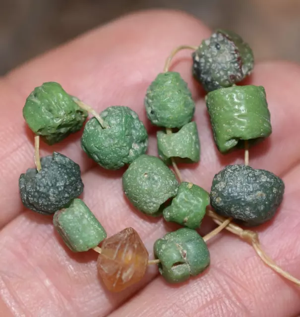 Rare Ancient Glass Excavated Dig Beads Afghanistan Trade Circa 1000 Years Old 3
