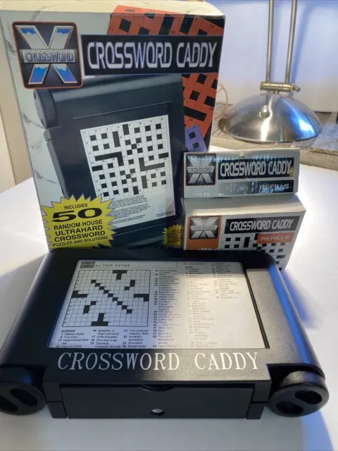 VINTAGE Crossword Caddy 1995 - Random House UltraHard W/Refills zaf