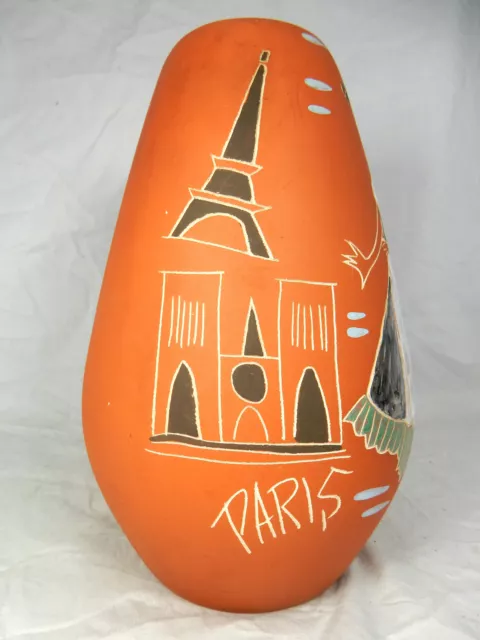 Schöne & seltene 50´s Design Marei Keramik Vase " Paris " 2002 / 24     10812 2