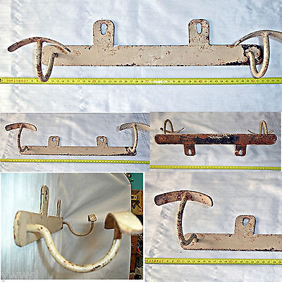 Antiguo Perchero de hierro - Original - Old iron coat rack