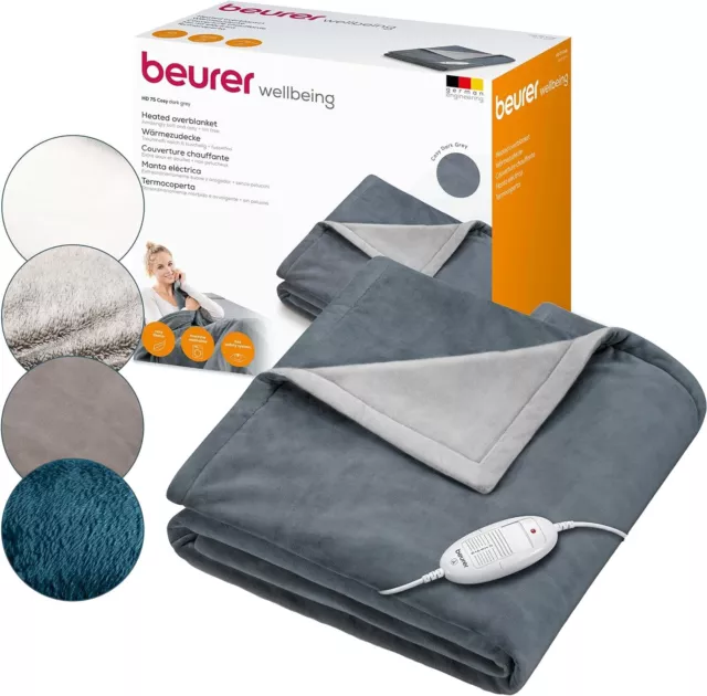 Beurer HD75 Cosy Wärmezudecke Heizdecke 130x180cm Wärmedecke elektrisch✅