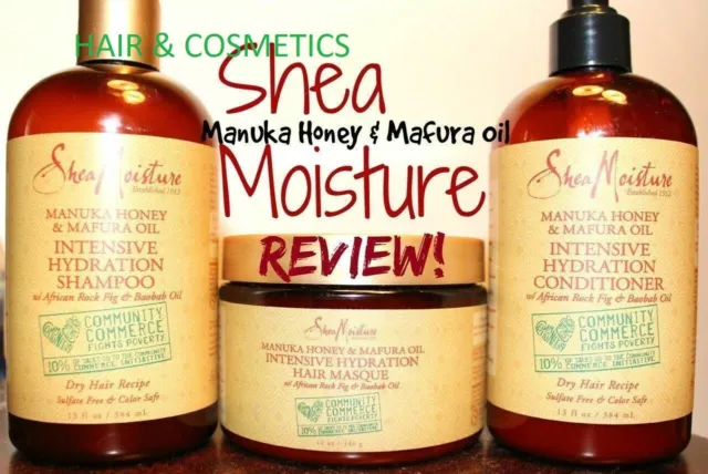 Shea Moisture Manuka Honey And Mafura Oil products-Shampoo-Conditioner-masque!!