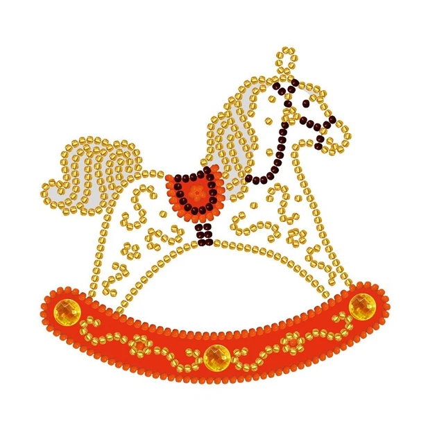 "Hágalo usted mismo Kit de fabricación de joyas de cuentas ""Caballo"" Collar colgante de cuentas Collar vintage