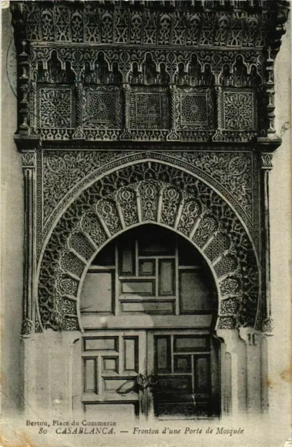 CPA AK Casablanca - Front of a Mosque Door MOROC (963245)