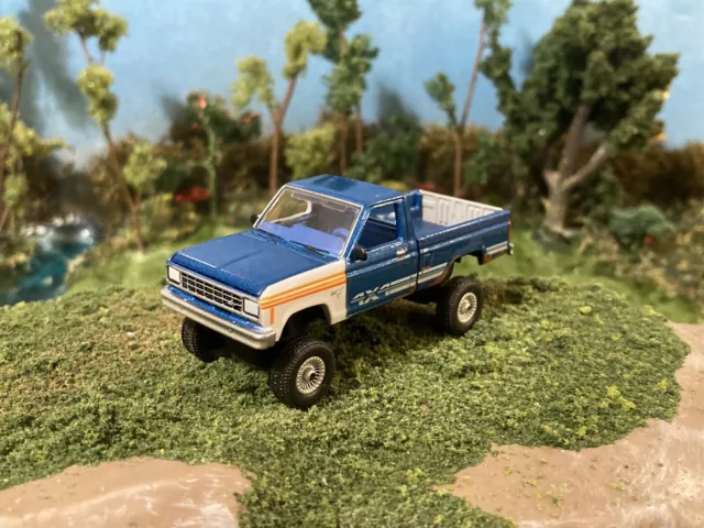 1984 Ford Ranger  Lifted 4x4 Truck 1/64 Diecast Custom Off Road Project 4WD
