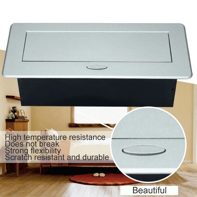 DESKTOP SOCKET EMBEDDED Power Outlet 3 Position Charging Socket For ...