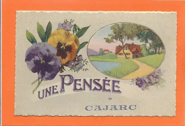 Cpa/Cpsm/Cp/Carte Postale - Une Pensée De Cajarc - Lot 46 -