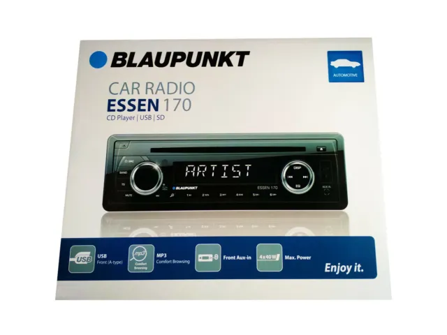 Blaupunkt Essen 170 Autoradio mit CD MP3 USB AUX-IN + Fernbedienung