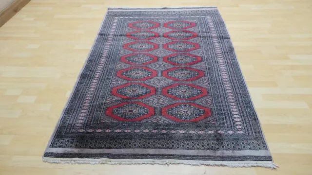 Persain design Oriental CARPET RUG HAND MADE Vintage Fine weave 6ft 2" x 4ft 2"