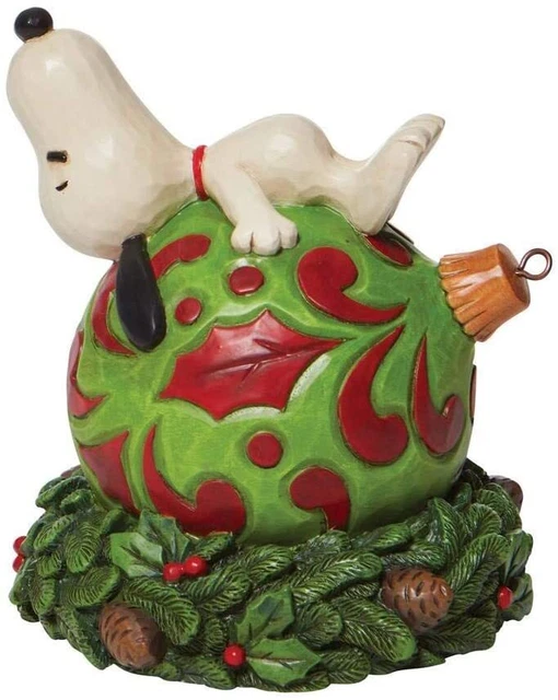 Peanuts Snoopy Laying on an Ornament Figurine, 5.125"