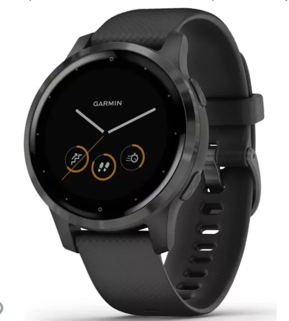 Garmin Vivoactive 4 GPS HRM Health & Fitness Tracker Smart Watch Black/Black