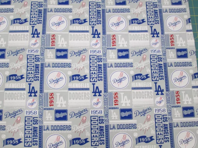 La Dodgers World Champions   Mlb 100% Cotton  1 Yard Piece Brand New Design