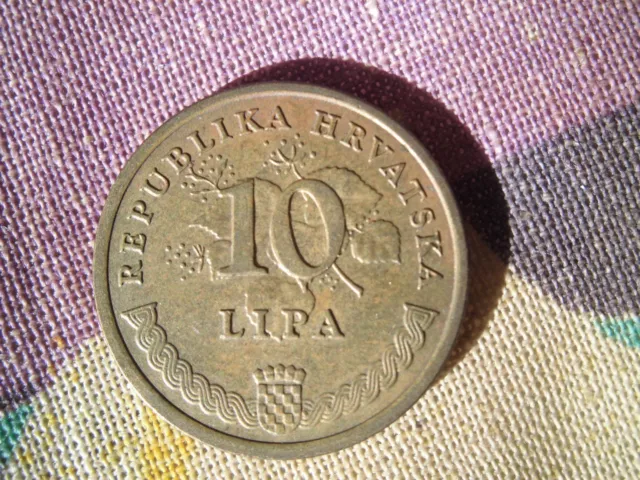 Münze 10 LIPA Republika Hrvatska 1999 DUHAN Kroatien