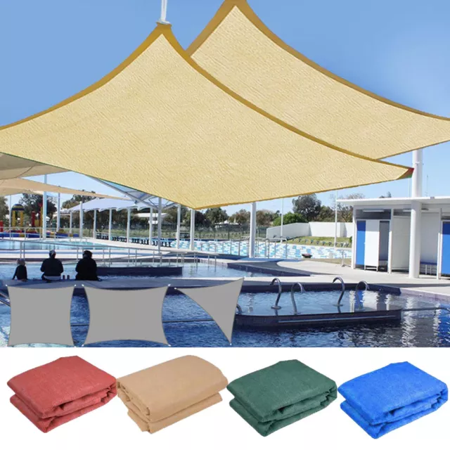 Sun Shade Sail Outdoor Patio Top Canopy Cover UV Block Triangle Square Rectangle