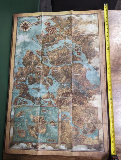 Northern Realms THE WITCHER 3 Large Paper Map Northern Realms £19.23 - PicClick UK
