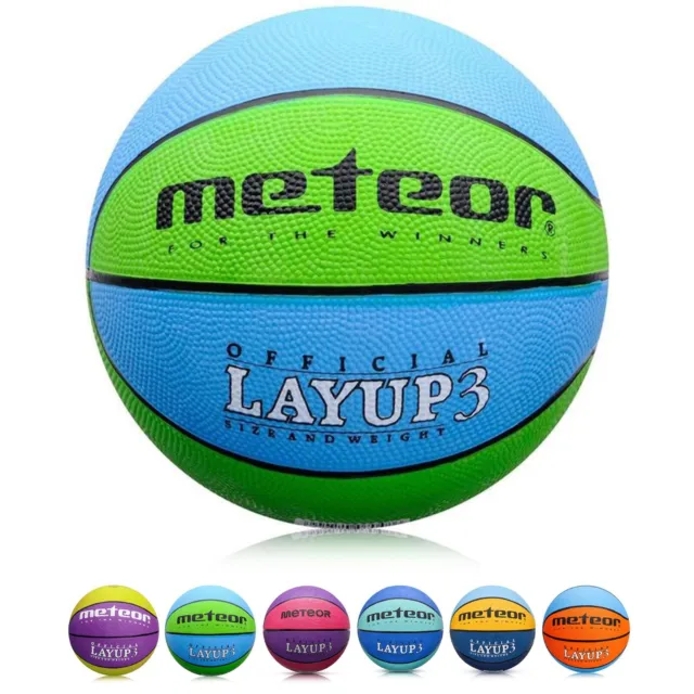 Basketball Kinder Frauen Jugend Größe #3 indoor outdoor Spielball LAYUP meteor