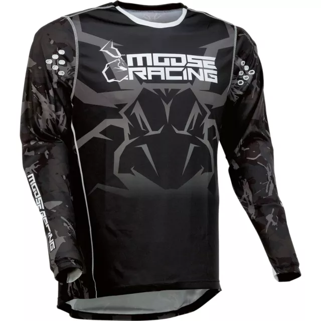 Moose Racing Agroid Graphic Mens MX Offroad Jersey Stealth