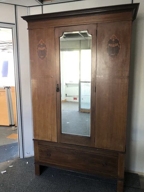 Antique edwardian wardrobe