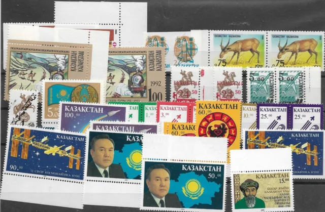 Kasachstan herrliches postfrisches ** Lot aus den Jahren 1992 - 1994