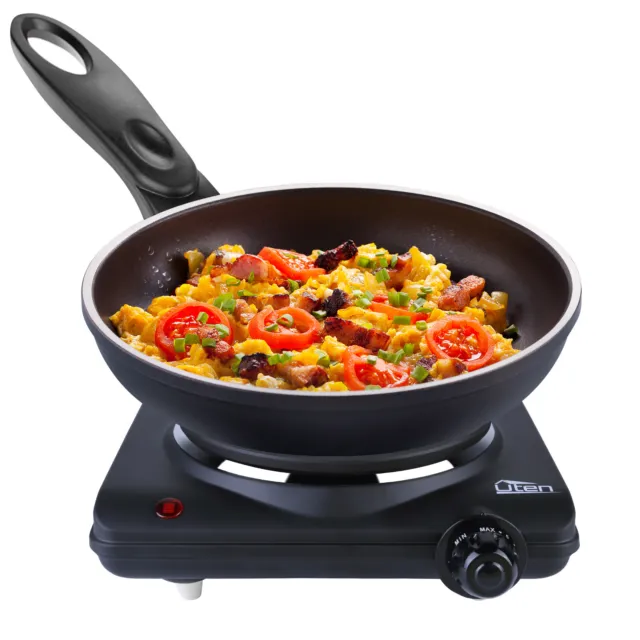 Uten Hot Plate Electric Cooker Single Portable Table Top Kitchen Hob Stove 1250W