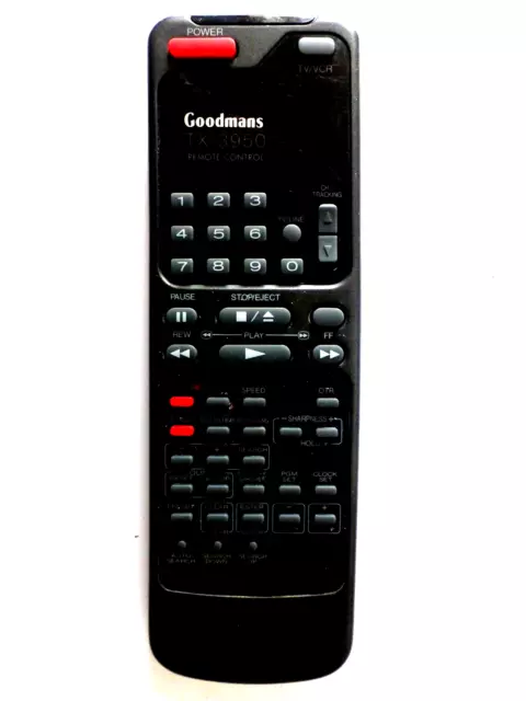 GOODMANS TV/VCR COMBI REMOTE CONTROL for TX3950