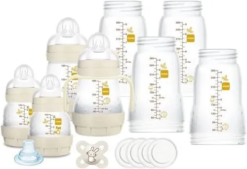  Medela Tetinas de flujo medio con base ancha, paquete de 3,  edad del bebé de 4 a 12 meses, compatibles con todos los biberones de leche  materna Medela hechos sin BPA : Bebés