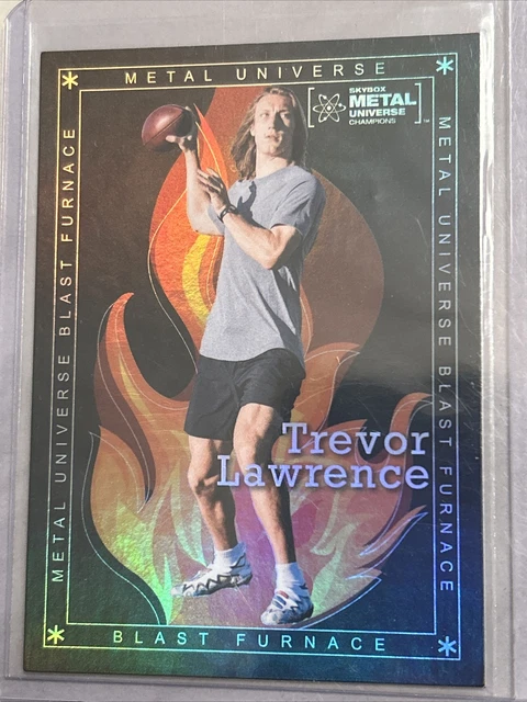 TREVOR LAWRENCE 2021 Skybox Metal Universe Champions Blast Furnace BF-15 Jaguars TREVOR LAWRENCE 2021 Skybox Metal Universe Champions Blast Furnace BF-15 Jaguars