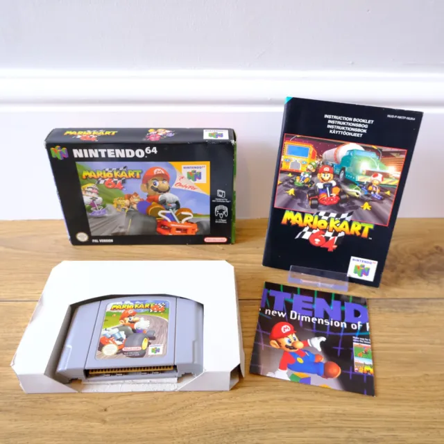 Mario Kart 64 for Nintendo 64 N64 - Boxed Complete With Manual & Inserts - PAL