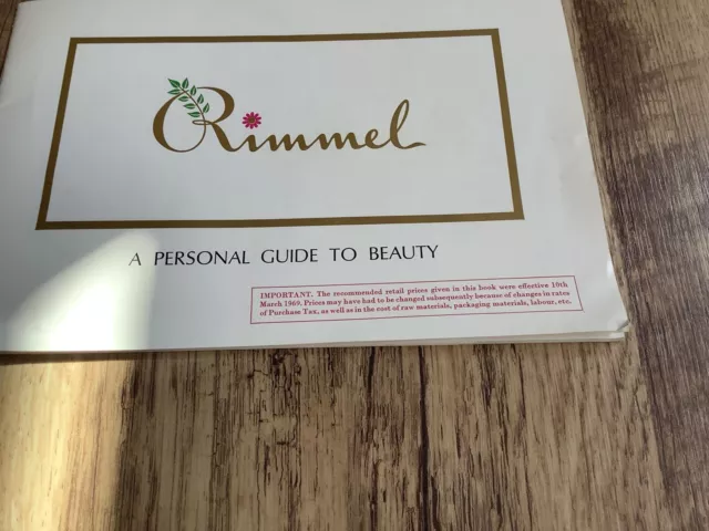 Rimmel - Milano 1969  Makeup Brochure  Vintage Retro