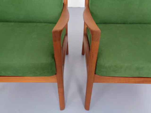 Danish Teak Senator Lounge Chairs (2) By Ole Wanscher for Cado 3
