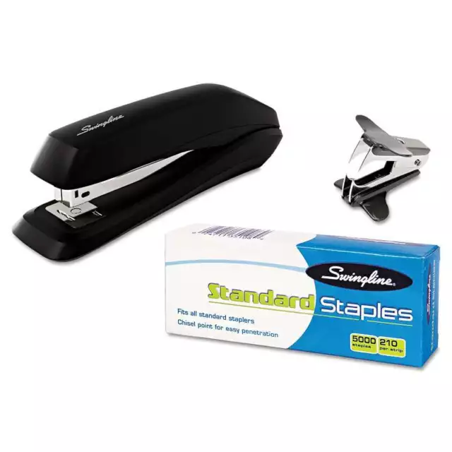 Swingline Standard Economy Stapler Pack, Full Strip, 15-Sheet Capacity, Black