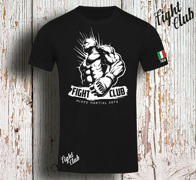 Maglietta T Shirt Boxing Boxe Mma Fight Club Artimarziali Sport Boxer Pugilato