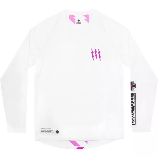 Muc-Off Riders Long Sleeve Jersey (XX-Large, White)