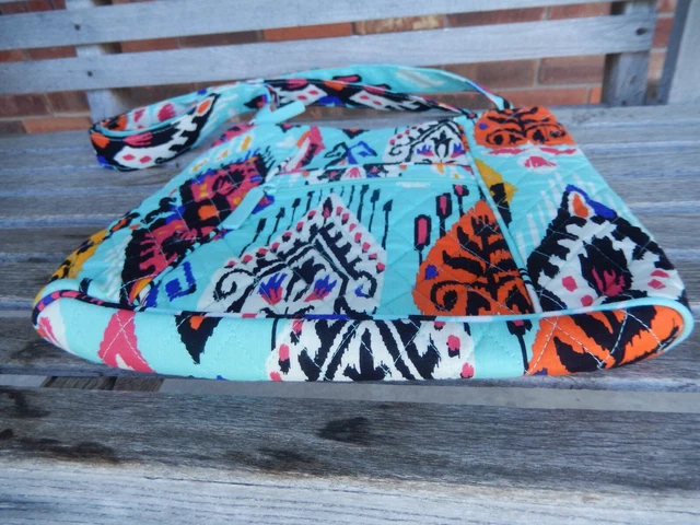 PUEBLO Hipster Crossbody Shoulder Aztec Bag Green Orange VERA BRADLEY EUC 6