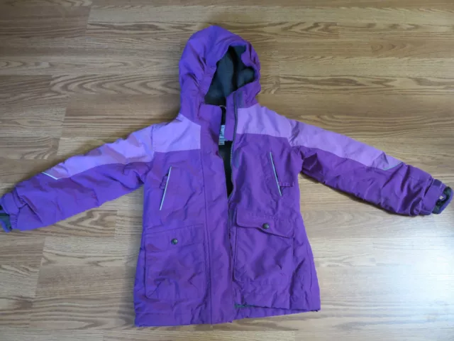 LAND'S END The Squall Waterproof Insulated Hooded Coat Girls Size M 5 6